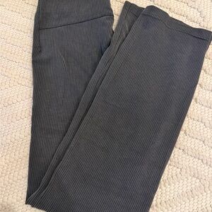 lululemon athletica cupro ribbed Gray Straight Leg Pant size 8